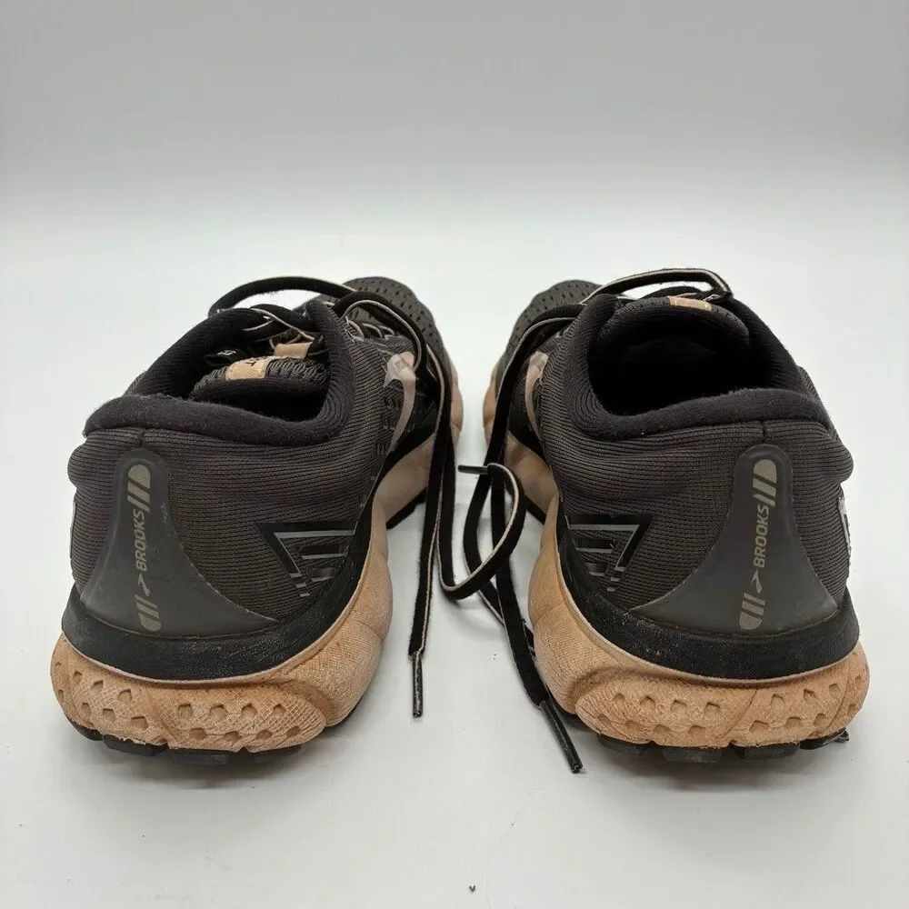 Brooks Ghost 13 Womens 7.5 Black Gray Running Shoes DNA Loft Pre Owned
